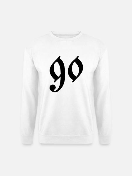 90 - Sweat-shirt Unisexe - blanc