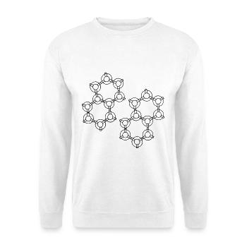 Conception Hexa - Sweat-shirt Unisexe - blanc - Devant