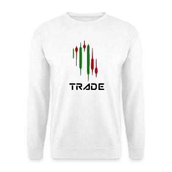 Handel - Unisex Pullover - Weiß - Vorne - Alina (178cm) & Michal (187cm)