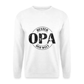 Bester Opa der Welt - Unisex Pullover - Weiß - Vorne