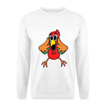 Papagei Dschungel - Unisex Pullover - Weiß - Vorne