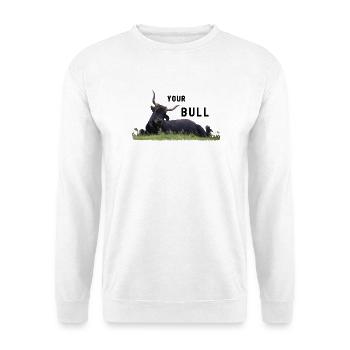 Bulle Polizist dein Bulle - Unisex Pullover - Weiß - Vorne - Alina (178cm) & Michal (187cm)