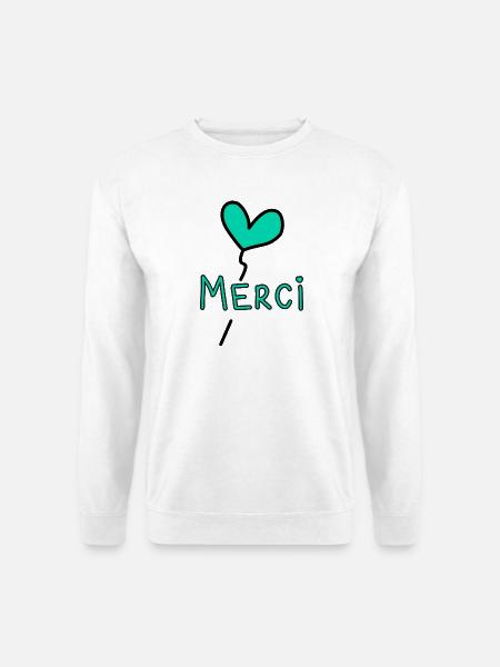 VIELEN DANK. DANKE. VIELEN DANK. JAHRESTAG. GEBURT. - Unisex Pullover - Weiß