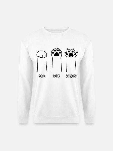 Roche Papier Ciseaux - Sweat-shirt Unisexe - blanc