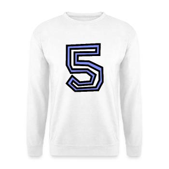 5. 5 JAHRE - Unisex Pullover - Weiß - Vorne