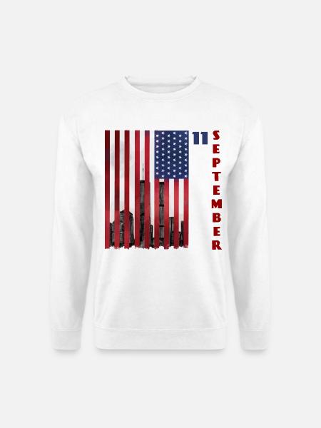 11 September - Patriot Day USA Gedenken - Unisex Pullover - Weiß