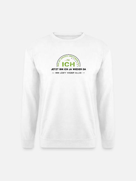 Egoist selbstverliebt Ich - Unisex Pullover - Weiß