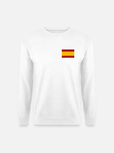 SPANISCHE FLAGGE - Unisex Pullover - Weiß