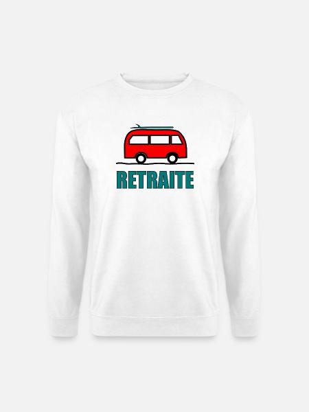 GUTER RUHESTAND. GLÜCKLICHEN RUHESTAND. Lebe den Ruhestand - Unisex Pullover - Weiß
