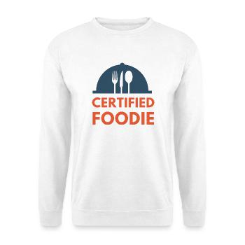 Food Lover Food Foodie certifié - Sweat-shirt Unisexe - blanc - Devant