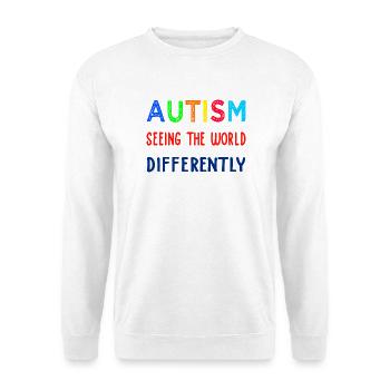 Autismus anders sehen - Unisex Pullover - Weiß - Vorne