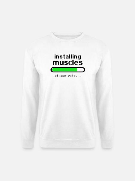 Aufbau von Muskeln - Unisex Pullover - Weiß