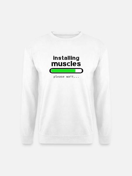 Aufbau von Muskeln - Unisex Pullover - Weiß