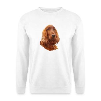 Irish Setter Red - Unisex Pullover - Weiß - Vorne - Alina (178cm) & Michal (187cm)