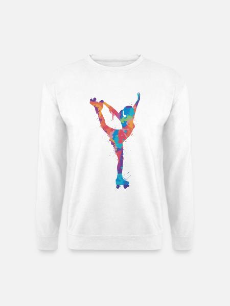 Rollschuh Roller Skating Damen Kinder Rollschuhe - Unisex Pullover - Weiß