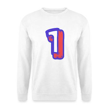 1. 1 JAHR. 1. JAHRESTAG. 1 JAHR GEBURTSTAG - Unisex Pullover - Weiß - Vorne