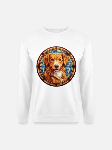 Nova Scotia Ente Tolling Retriever Hunderasse Wasser - Unisex Pullover - Weiß