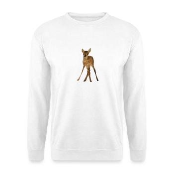 Bambi - Unisex Pullover - Weiß - Vorne - Alina (178cm) & Michal (187cm)