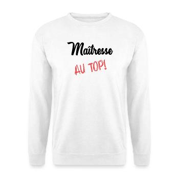 GELIEBTE - Unisex Pullover - Weiß - Vorne - Alina (178cm) & Michal (187cm)