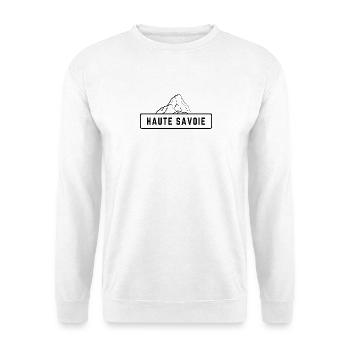 Haute Savoie Schwarzer Berg - Unisex Pullover - Weiß - Vorne