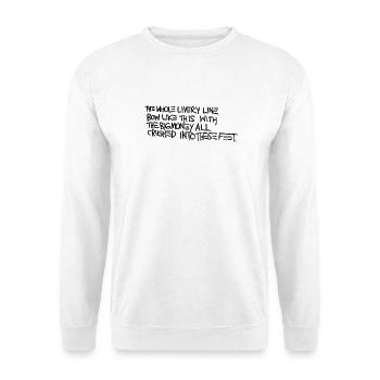 Basquiat - Sweat-shirt Unisexe - blanc - Devant