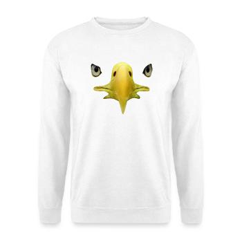 Bec, yeux d’aigle à tête blanche, fauconnerie - Sweat-shirt Unisexe - blanc - Devant