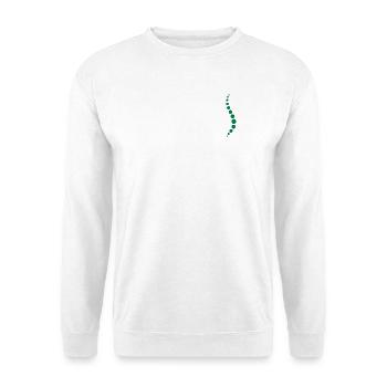 Physio 8 Logo - Unisex Pullover - Weiß - Vorne - Alina (178cm) & Michal (187cm)