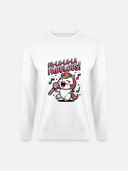 Fa-la-la-la Fabulous! - Unisex Sweatshirt - white