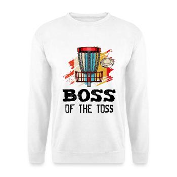 The Toss Discgolf Retro Frisbee Geschenk - Unisex Pullover - Weiß - Vorne