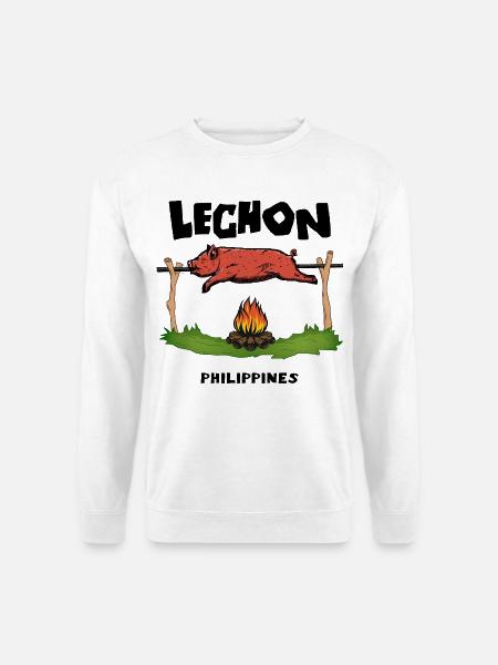 Lechon Philippinen Spanferkel Cebu Manila Geschenk - Unisex Pullover - Weiß