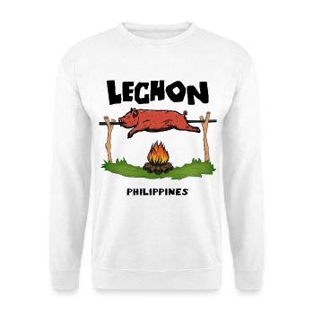 Lechon Philippines Cochon de lait Cebu Manille Cadeau - Sweat-shirt Unisexe - blanc - Devant