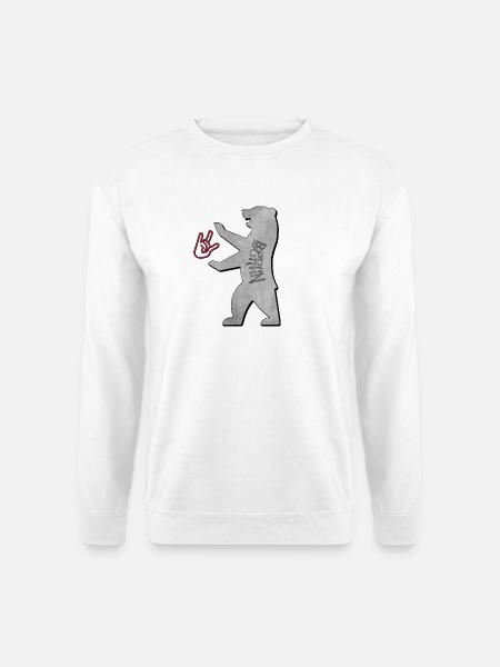 "I love you Berlin" im Graffiti Style - Unisex Pullover - Weiß