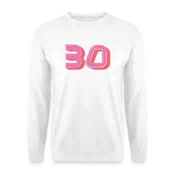 30. 30 YEARS. 30th ANNIVERSARY. 30 YEARS ANNIVERSARY. - Unisex Sweatshirt - white - Front