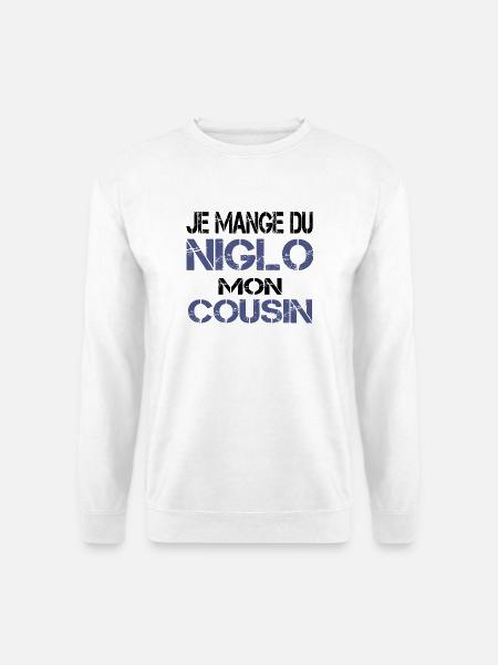 Je mange du Niglo - Sweat-shirt Unisexe - blanc