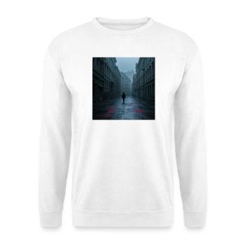 Nebelstrom City - Unisex Pullover - Weiß - Vorne - Alina (178cm) & Michal (187cm)