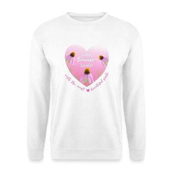 tollste Schwiegertochter - Unisex Pullover - Weiß - Vorne - Alina (178cm) & Michal (187cm)