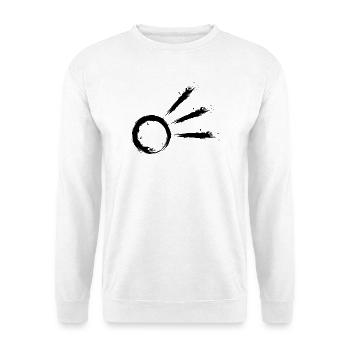 Komet Symbol Schweifstern Astrologie Astronomie - Unisex Pullover - Weiß - Vorne - Alina (178cm) & Michal (187cm)