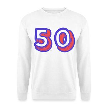 50. 50 YEARS. 50th ANNIVERSARY. 50TH ANNIVERSARY. - Unisex Sweatshirt - white - Front