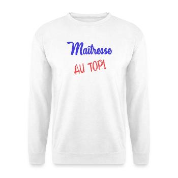 GELIEBTE - Unisex Pullover - Weiß - Vorne - Alina (178cm) & Michal (187cm)