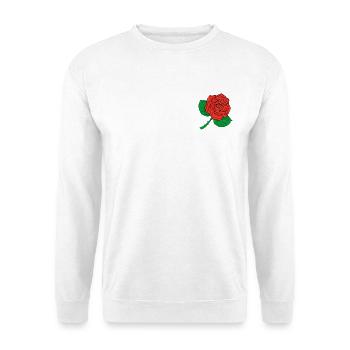 Rose - Unisex Pullover - Weiß - Vorne - Alina (178cm) & Michal (187cm)