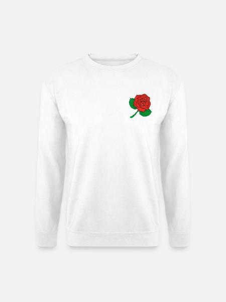 Rose - Unisex Pullover - Weiß