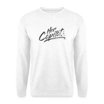 Her Copilot - Unisex Sweatshirt - white - Front