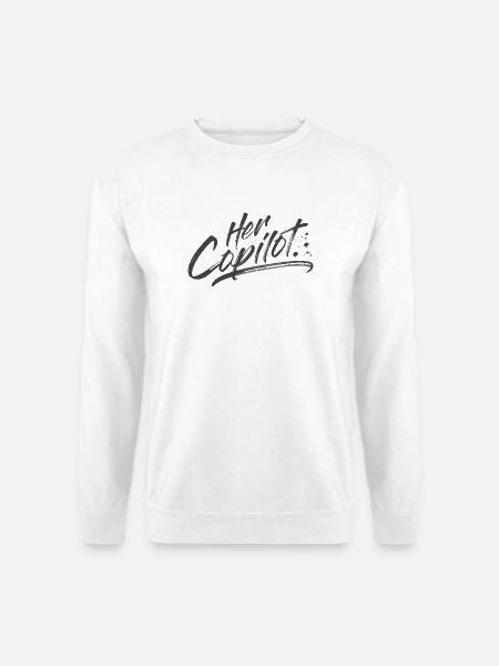 Her Copilot - Unisex Sweatshirt - white