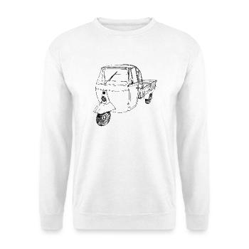 Vintage tricycle scooter - Unisex Sweatshirt - white - Front