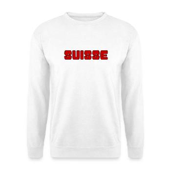 SUISSE. PAYS. GENEVE. SUISSE. HUMOUR. PAYS - Sweat-shirt Unisexe - blanc - Devant