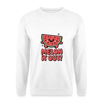 Melon It Out ! - Sweat-shirt Unisexe - blanc - Devant