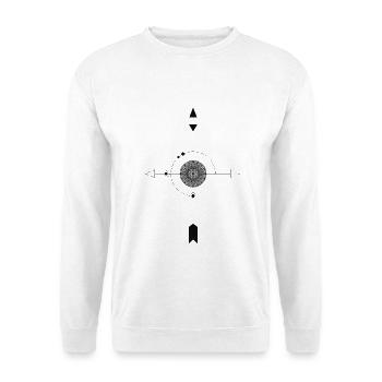 Kompass - Unisex Pullover - Weiß - Vorne - Alina (178cm) & Michal (187cm)
