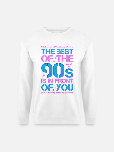 90er 90s Neunziger Jahre best of 90s - Unisex Pullover - Weiß