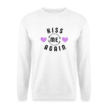 Küss mich wieder - Unisex Pullover - Weiß - Vorne - Alina (178cm) & Michal (187cm)