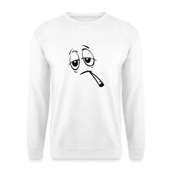 weed thc stoned - Stay calm, smoke weed - Unisex Sweatshirt - white - Front